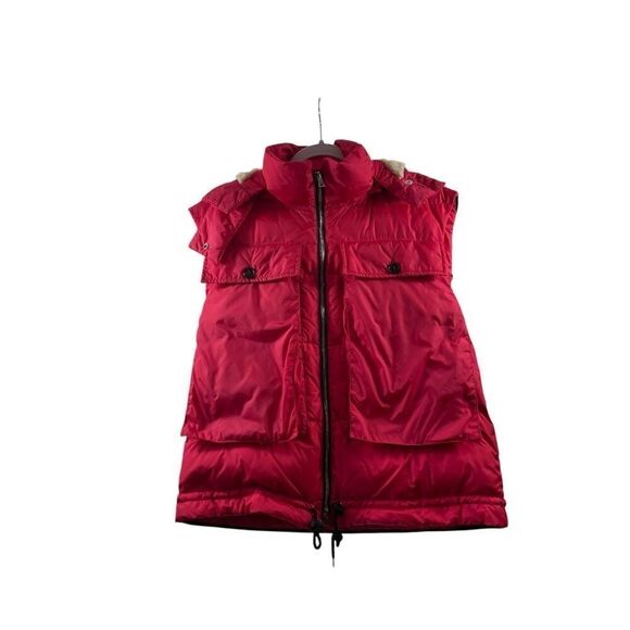 Marni Jackets & Blazers - Marni Red Puffer Hoodie Vest Size 38 (US 6/M)